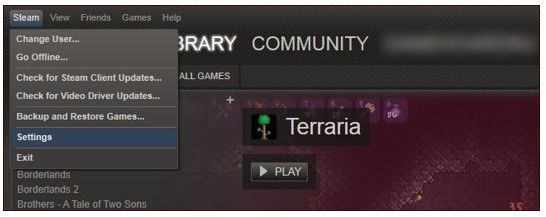 Share Games On Steam step 1