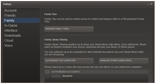 Share Games On Steam step 2
