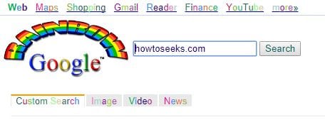Rainbow Google trick