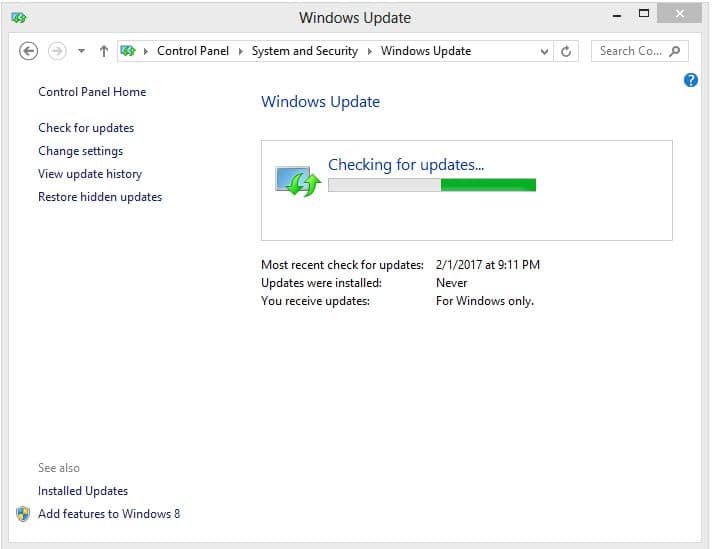 Windows update fixit