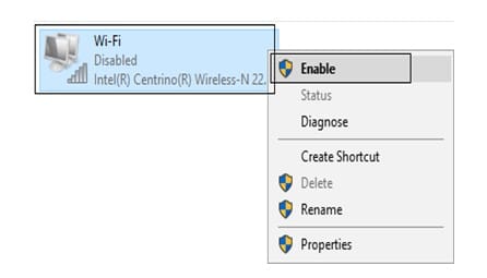 network connections enable