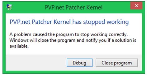 pvp net patcher kernel stopped working