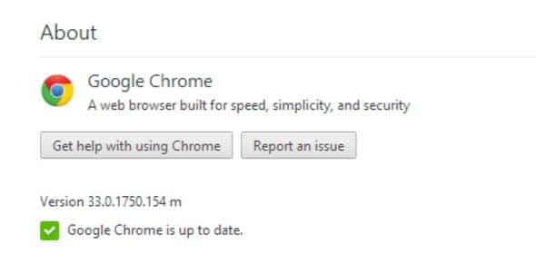 Updating Google Chrome Browser